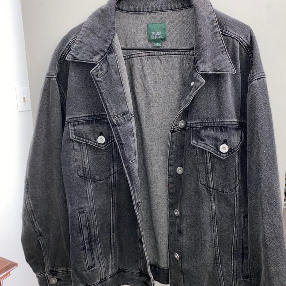 wild fable black jean jacket